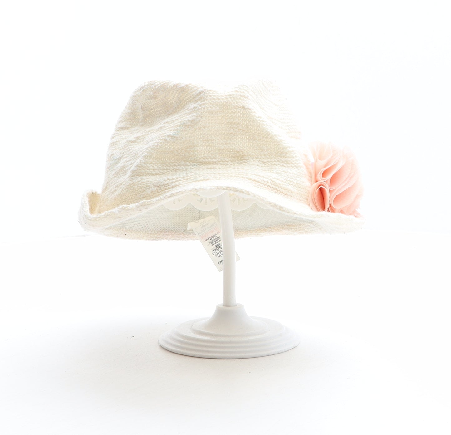 George Girls Beige Polyester Trilby One Size - Flower detail