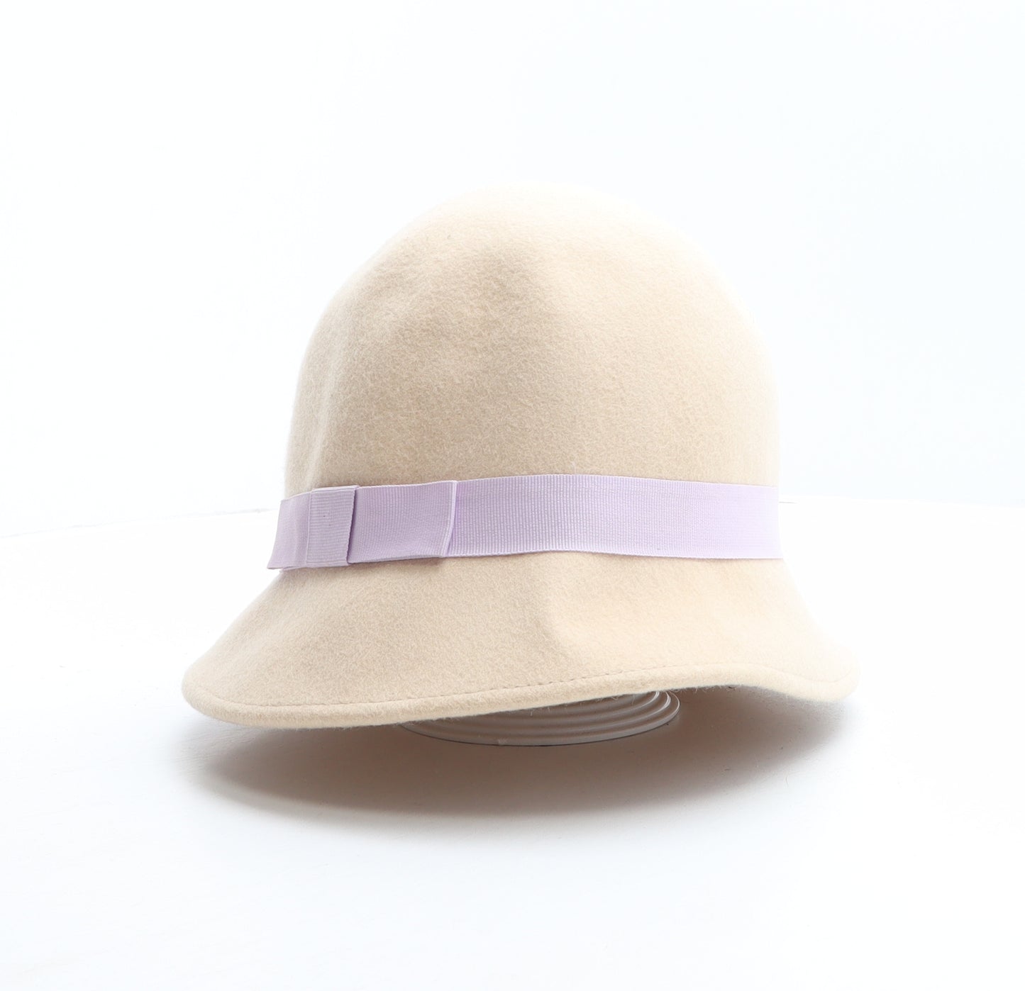 River Island Womens Beige 100% Wool Cloche One Size