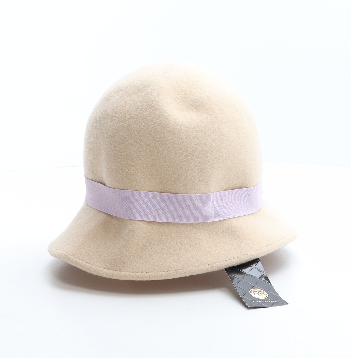 River Island Womens Beige 100% Wool Cloche One Size