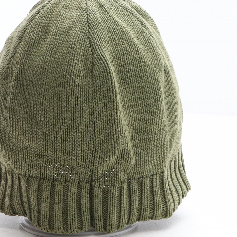 John Rocha Mens Green Acrylic Beanie One Size
