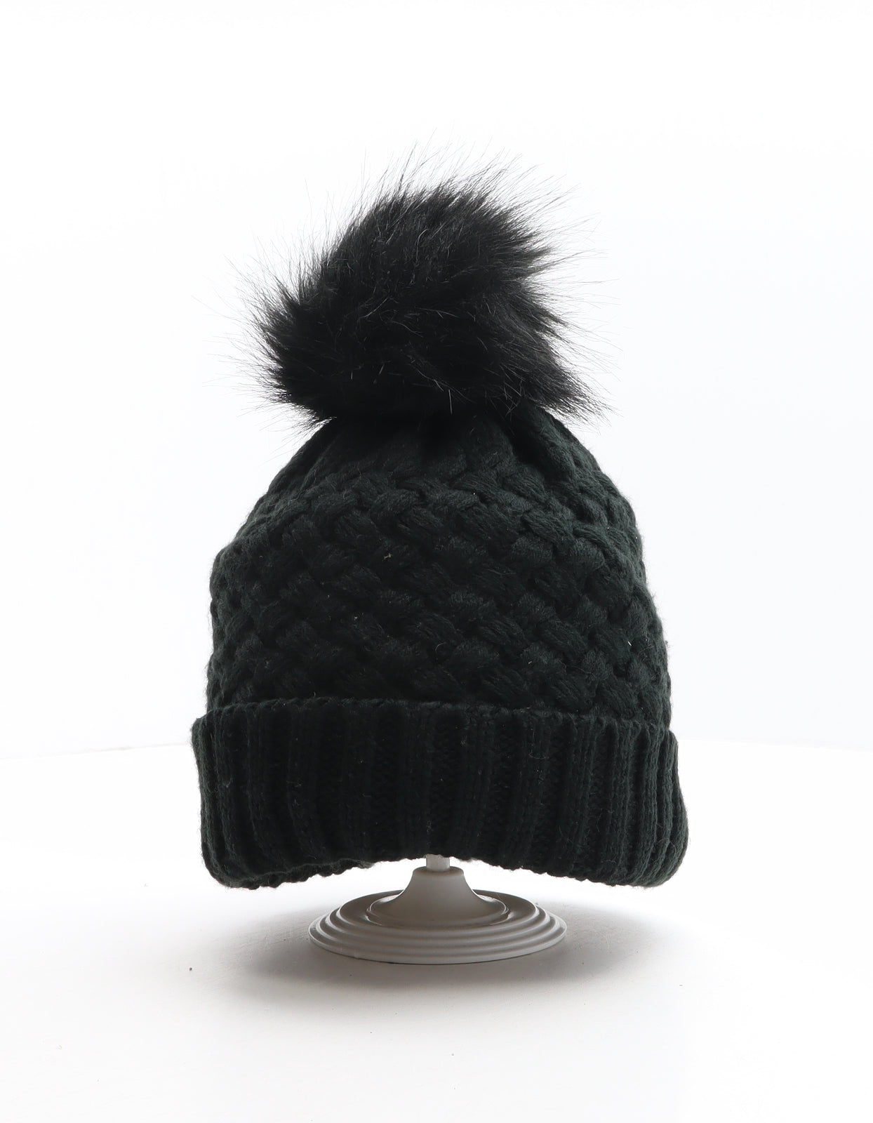 Mountain Warehouse Womens Black Acrylic Bobble Hat One Size
