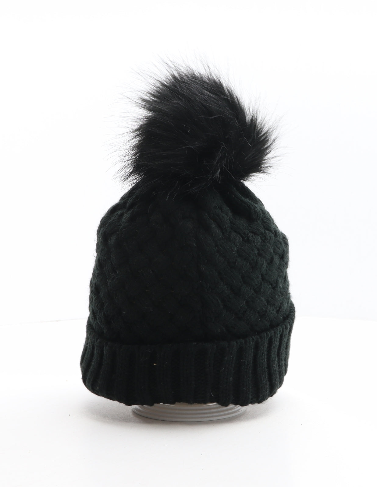 Mountain Warehouse Womens Black Acrylic Bobble Hat One Size