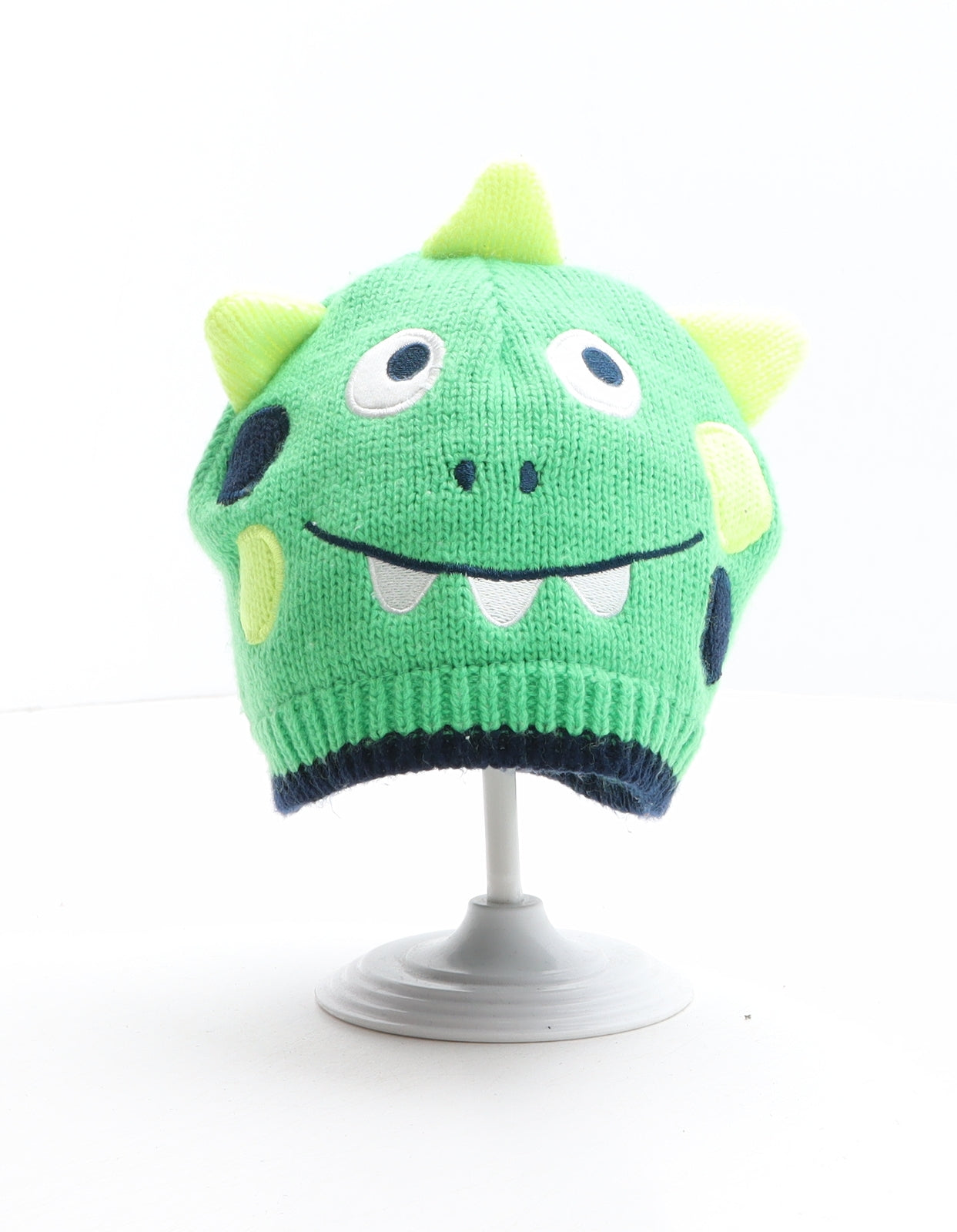 Nutmeg Boys Green Acrylic Beanie One Size - Dinosaur