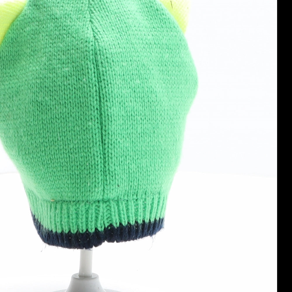 Nutmeg Boys Green Acrylic Beanie One Size - Dinosaur