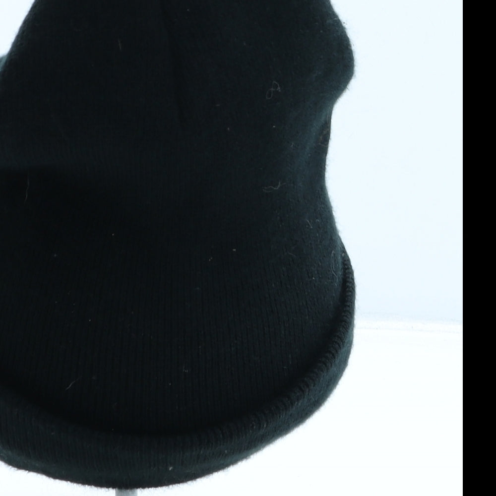 Hype Mens Black Acrylic Beanie One Size