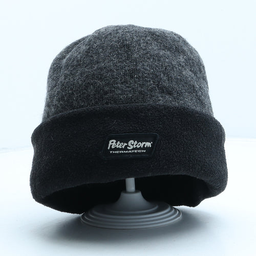 Peter Storm Mens Grey Wool Beanie One Size