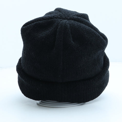 Heat saver Womens Black Acrylic Beanie One Size