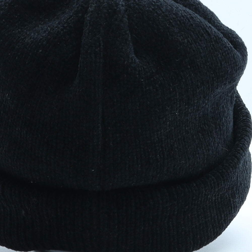 Heat saver Womens Black Acrylic Beanie One Size