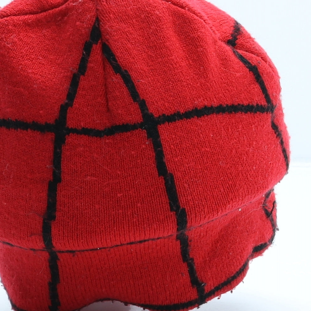 NEXT Boys Red Geometric Acrylic Beanie One Size - Spiderman