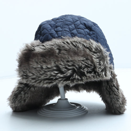 F&F Boys Blue Polyester Trapper Hat One Size