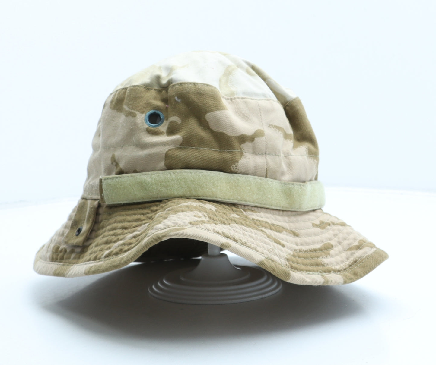 Preworn Mens Beige Camouflage Polyester Bucket Hat One Size