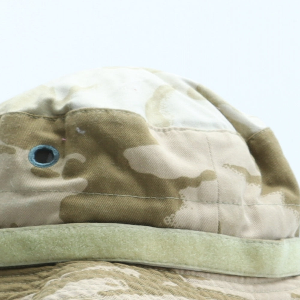 Preworn Mens Beige Camouflage Polyester Bucket Hat One Size