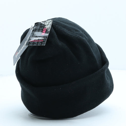 Thinsulate Mens Black Polyester Beanie One Size