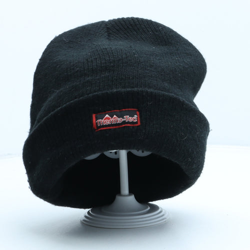 Therma-Tec Mens Black Acrylic Beanie One Size