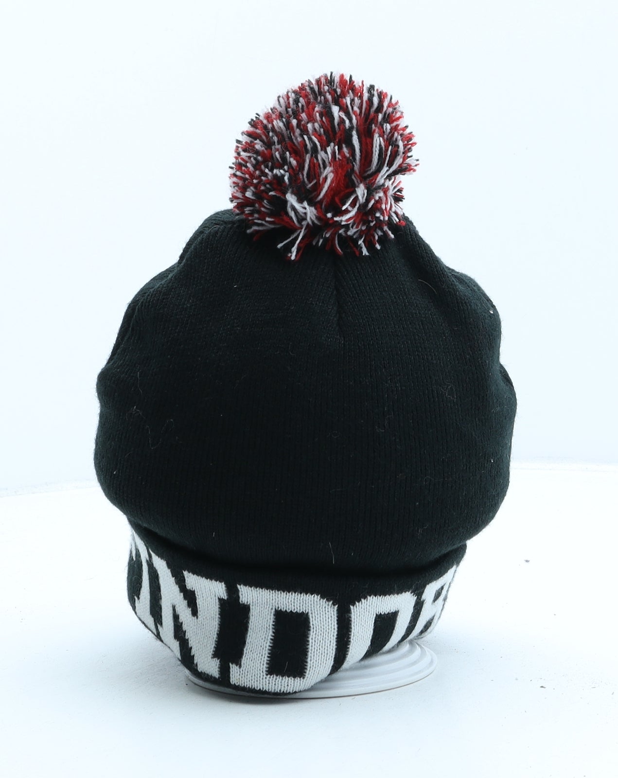 Primark Girls Black Acrylic Bobble Hat Size M - Gryffindor