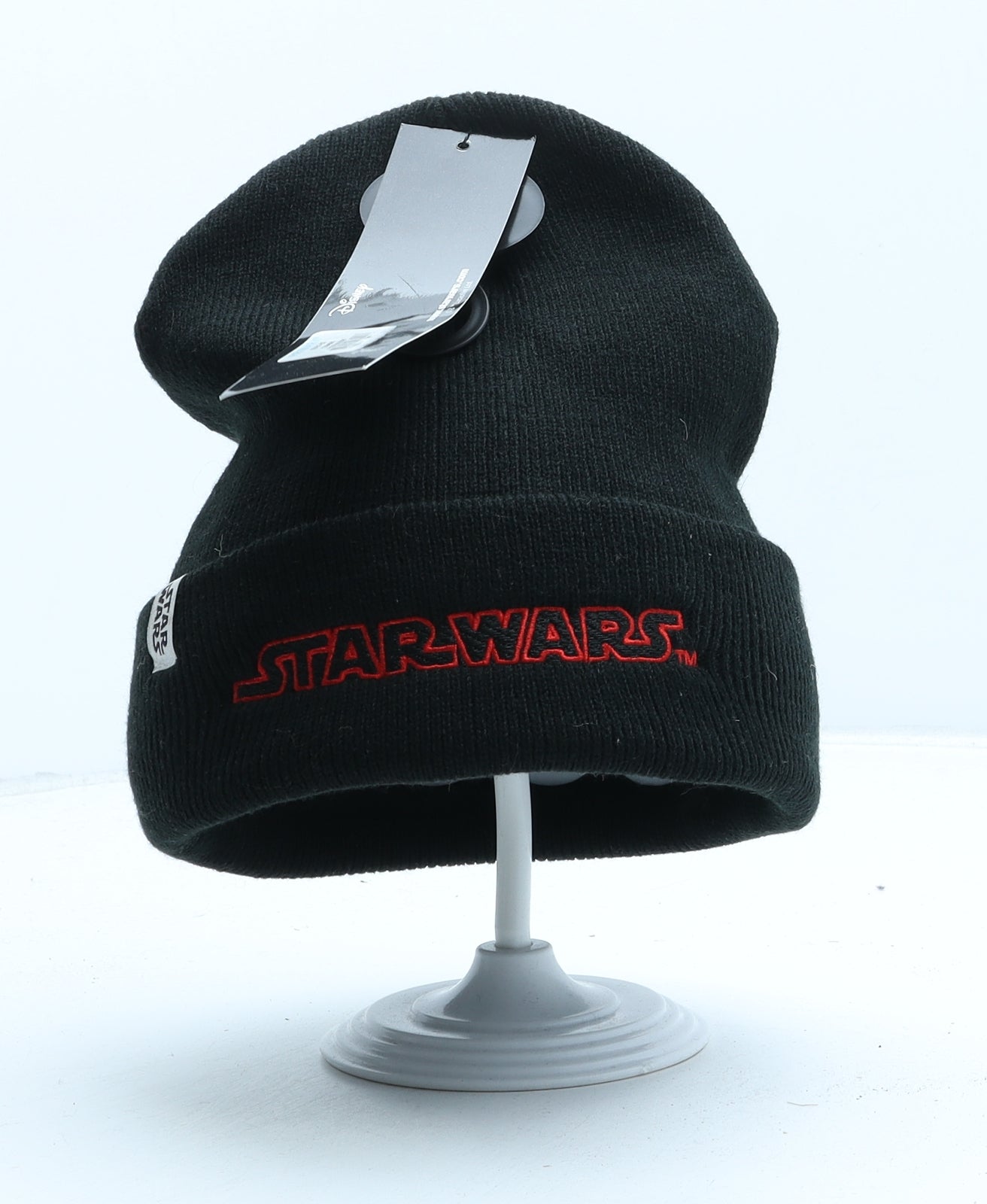 Primark Mens Black Acrylic Beanie One Size - Star Wars