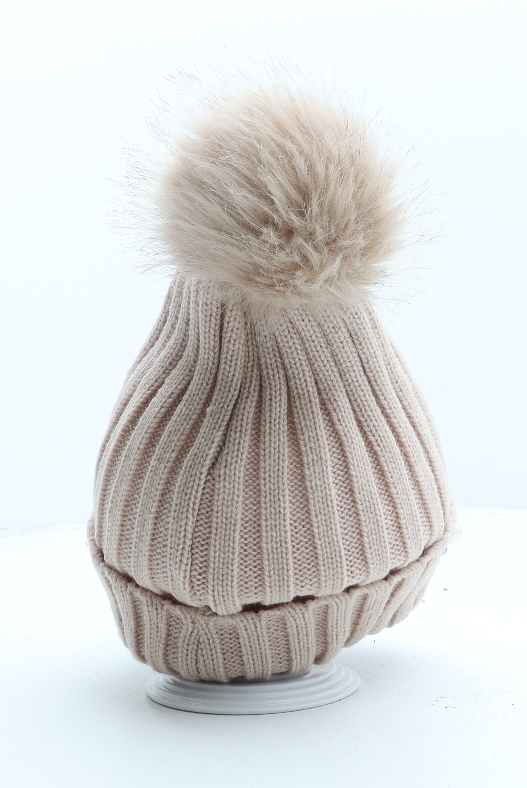 Primark Womens Pink Acrylic Bobble Hat One Size