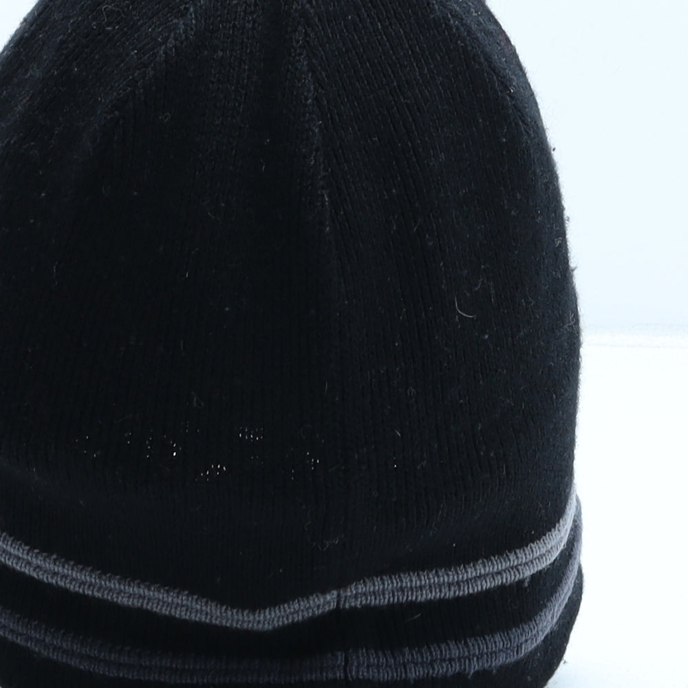 Lambretta Mens Black Acrylic Beanie One Size
