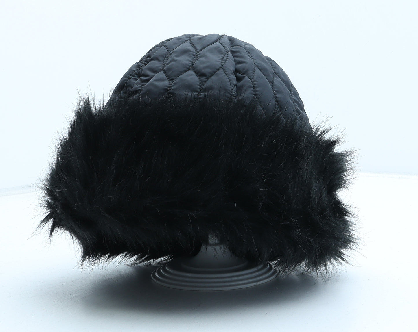 SKI Womens Black Polyester Cloche One Size