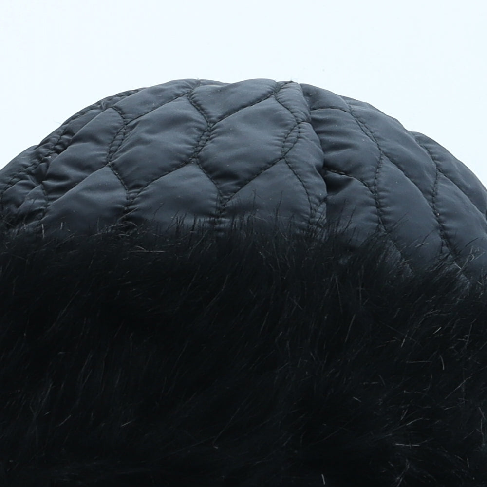 SKI Womens Black Polyester Cloche One Size