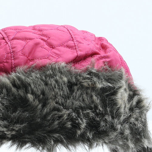 Thinsulate Girls Pink Polyester Trapper Hat One Size