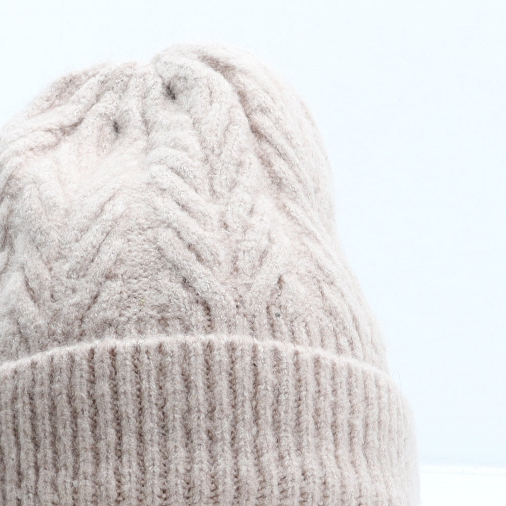 Peacocks Womens Pink Acrylic Beanie One Size