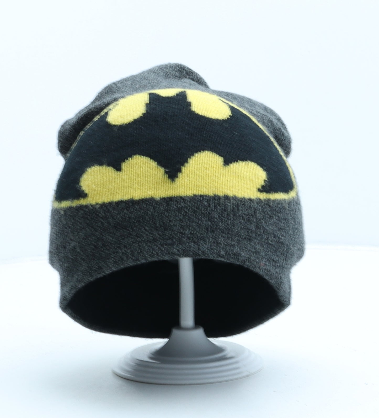 Batman Boys Grey Acrylic Beanie One Size