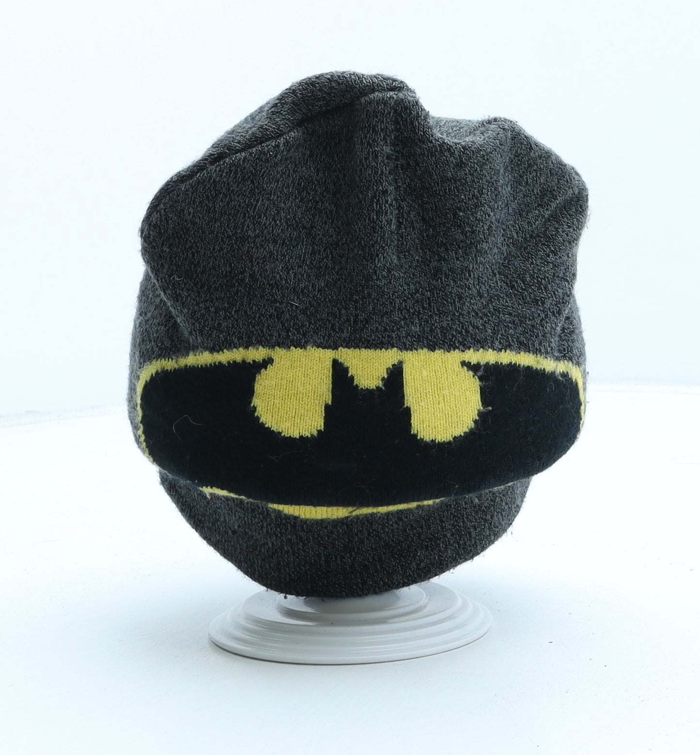 Batman Boys Grey Acrylic Beanie One Size