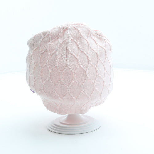 New Era Womens Pink Cotton Beanie Size M
