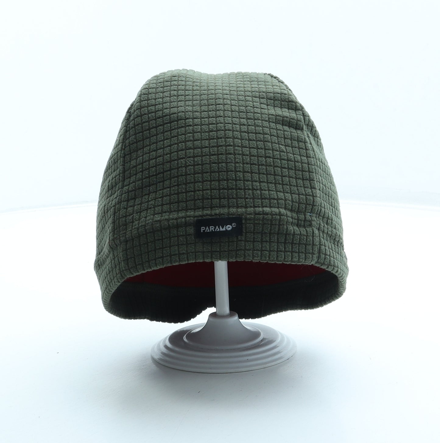 Parameta Mens Green Polyester Beanie Size S