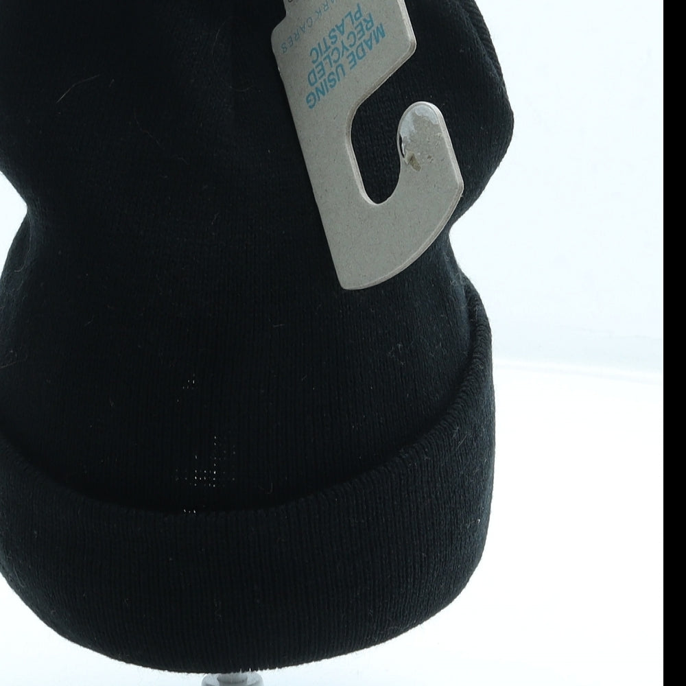 Primark Mens Black Acrylic Beanie One Size - B