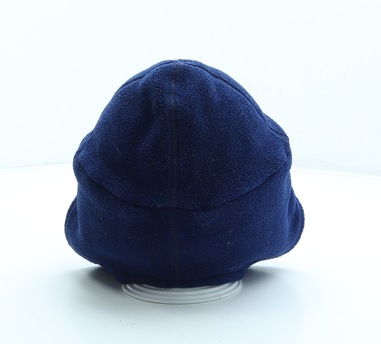 TOG24 Mens Blue Polyester Beanie One Size - Drawstring Logo