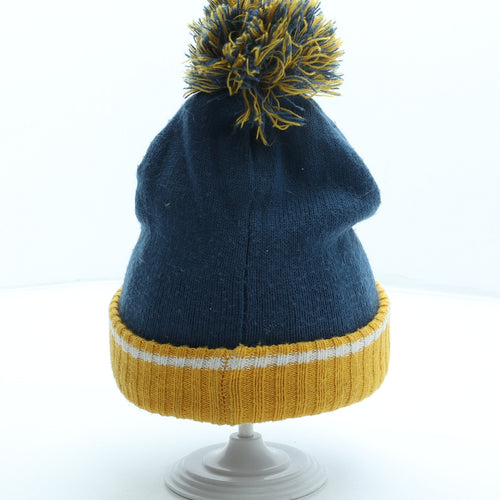 US Polo Assn. Boys Blue Acrylic Bobble Hat One Size - Logo