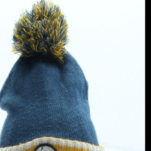 US Polo Assn. Boys Blue Acrylic Bobble Hat One Size - Logo