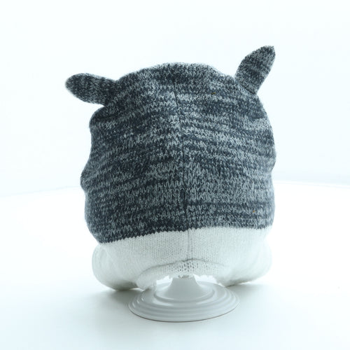 Mountain Warehouse Boys Grey Acrylic Bonnet One Size - Husky Wolf Ears