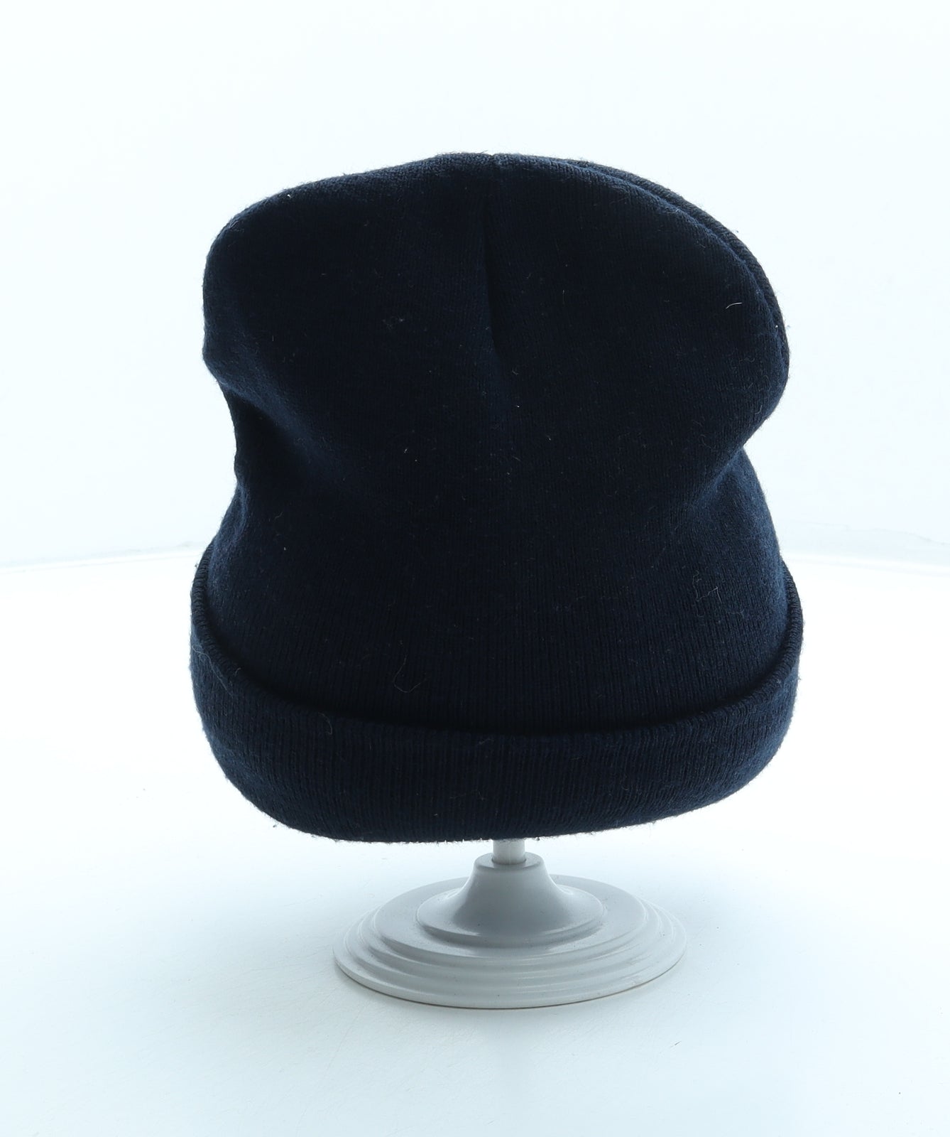 Warburtons Mens Blue Acrylic Beanie One Size - Embroidered Logo