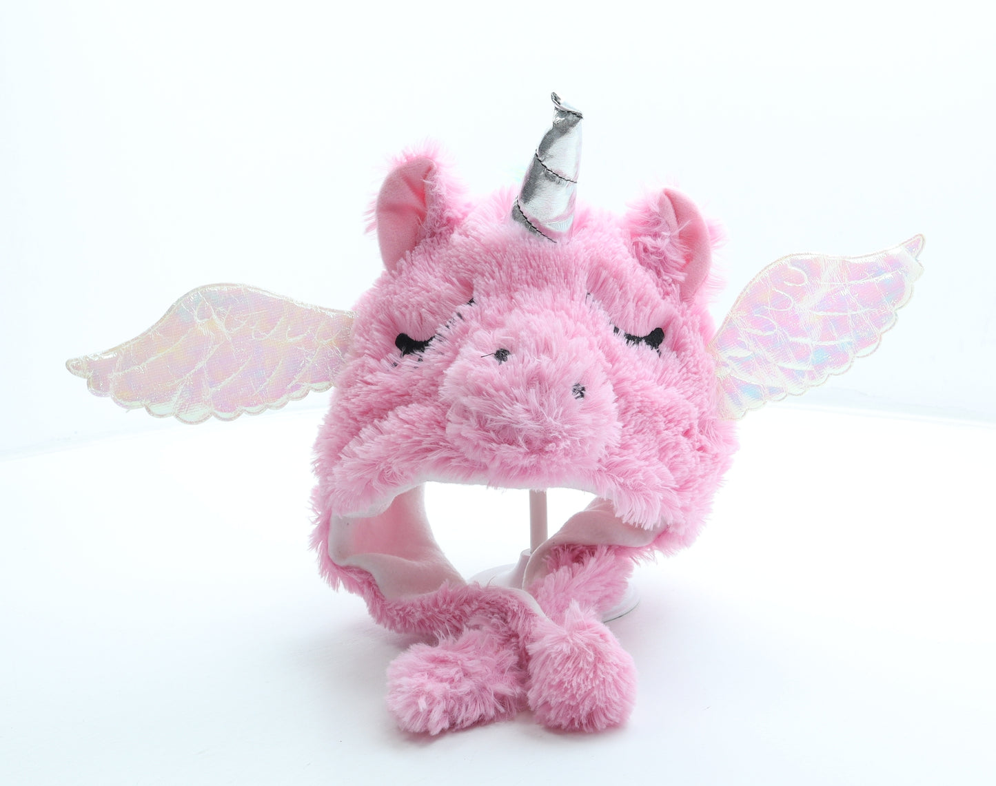 Flying Tiger Girls Multicoloured Polyester Bonnet One Size - Unicorn Pegasus
