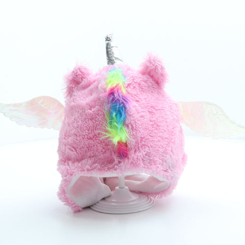 Flying Tiger Girls Multicoloured Polyester Bonnet One Size - Unicorn Pegasus