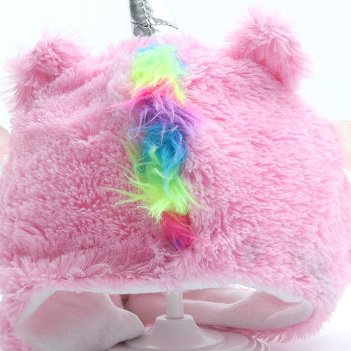 Flying Tiger Girls Multicoloured Polyester Bonnet One Size - Unicorn Pegasus