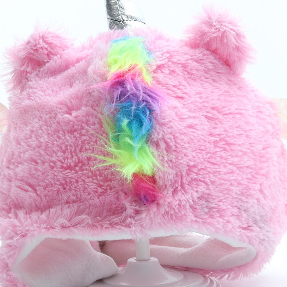 Flying Tiger Girls Multicoloured Polyester Bonnet One Size - Unicorn Pegasus