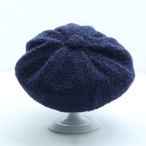Hawkins Womens Blue Wool Peaked Cap Size M