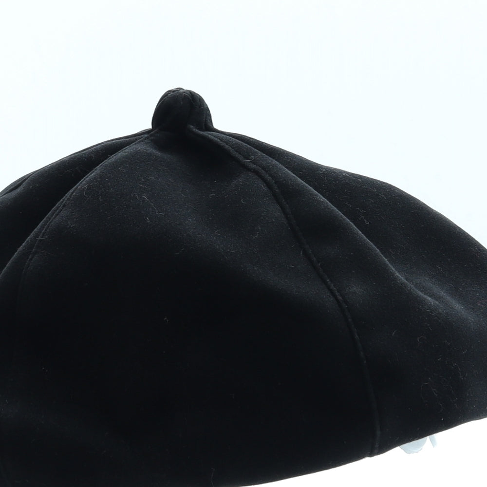 Ness Suedette Womens Black Suede Beret One Size