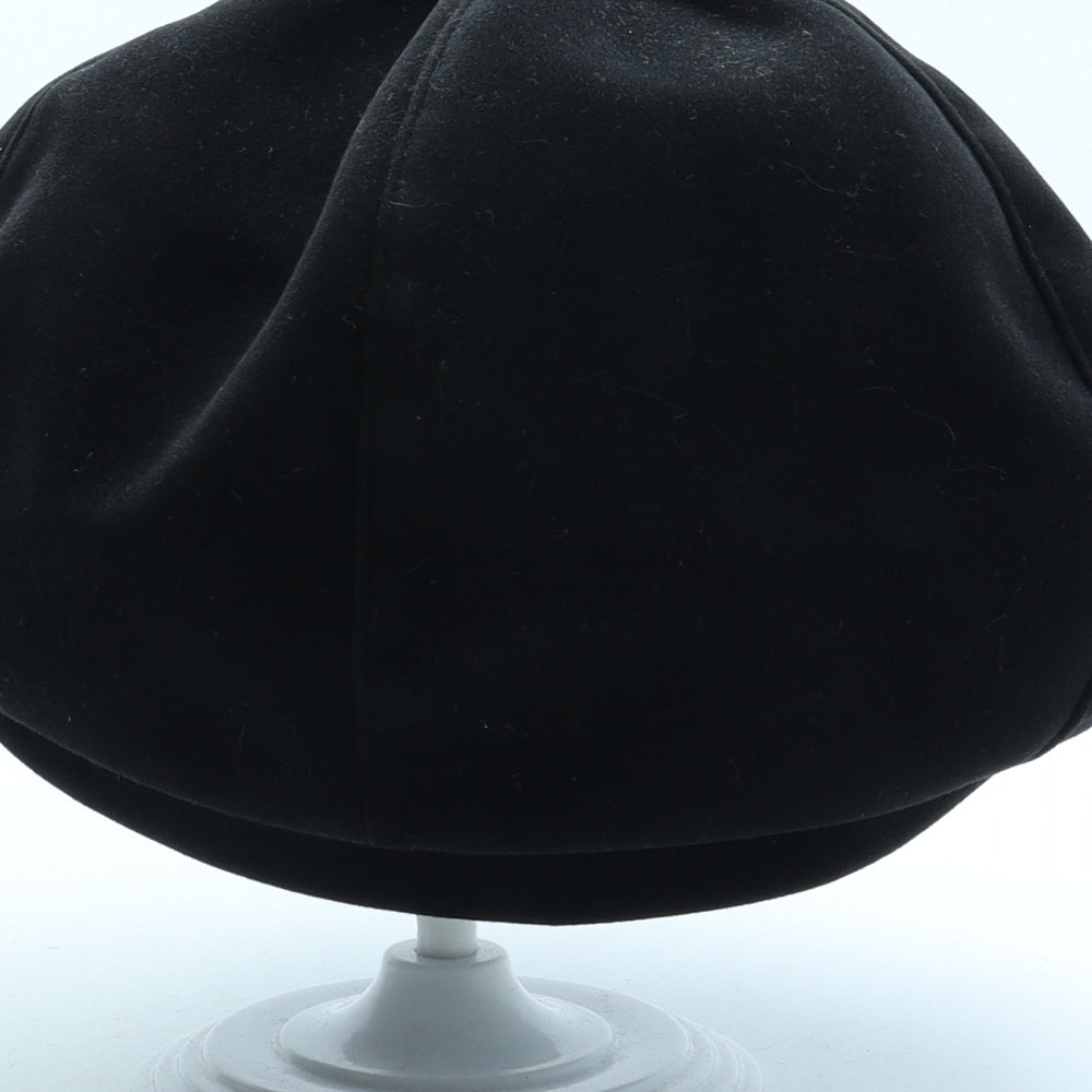 Ness Suedette Womens Black Suede Beret One Size