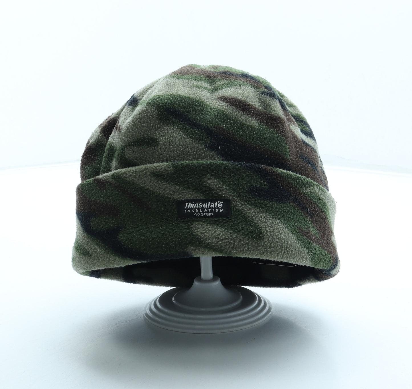 Thinsulate Mens Green Camouflage Polyester Beanie One Size