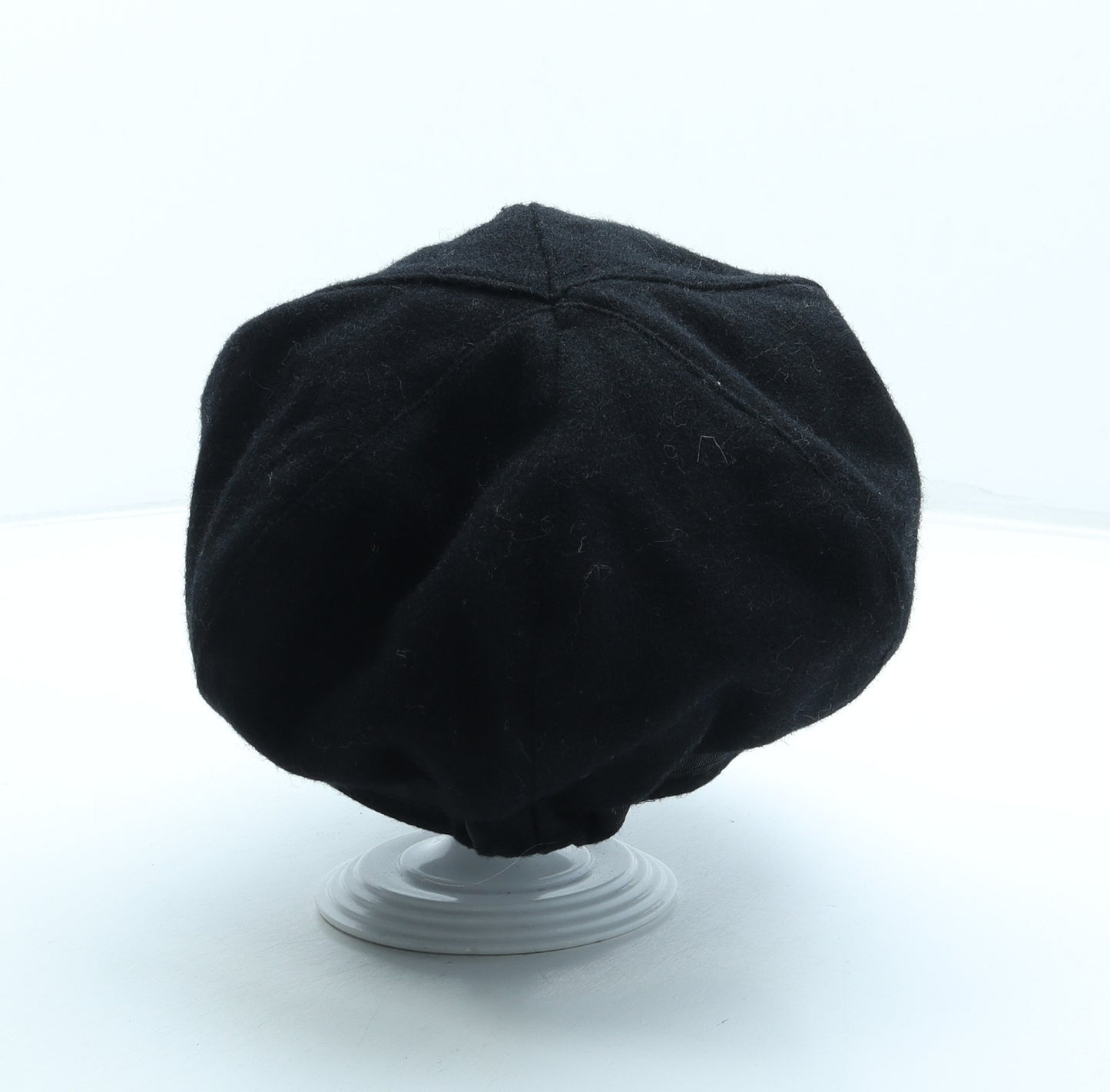 F&F Womens Black Wool Peaked Cap One Size