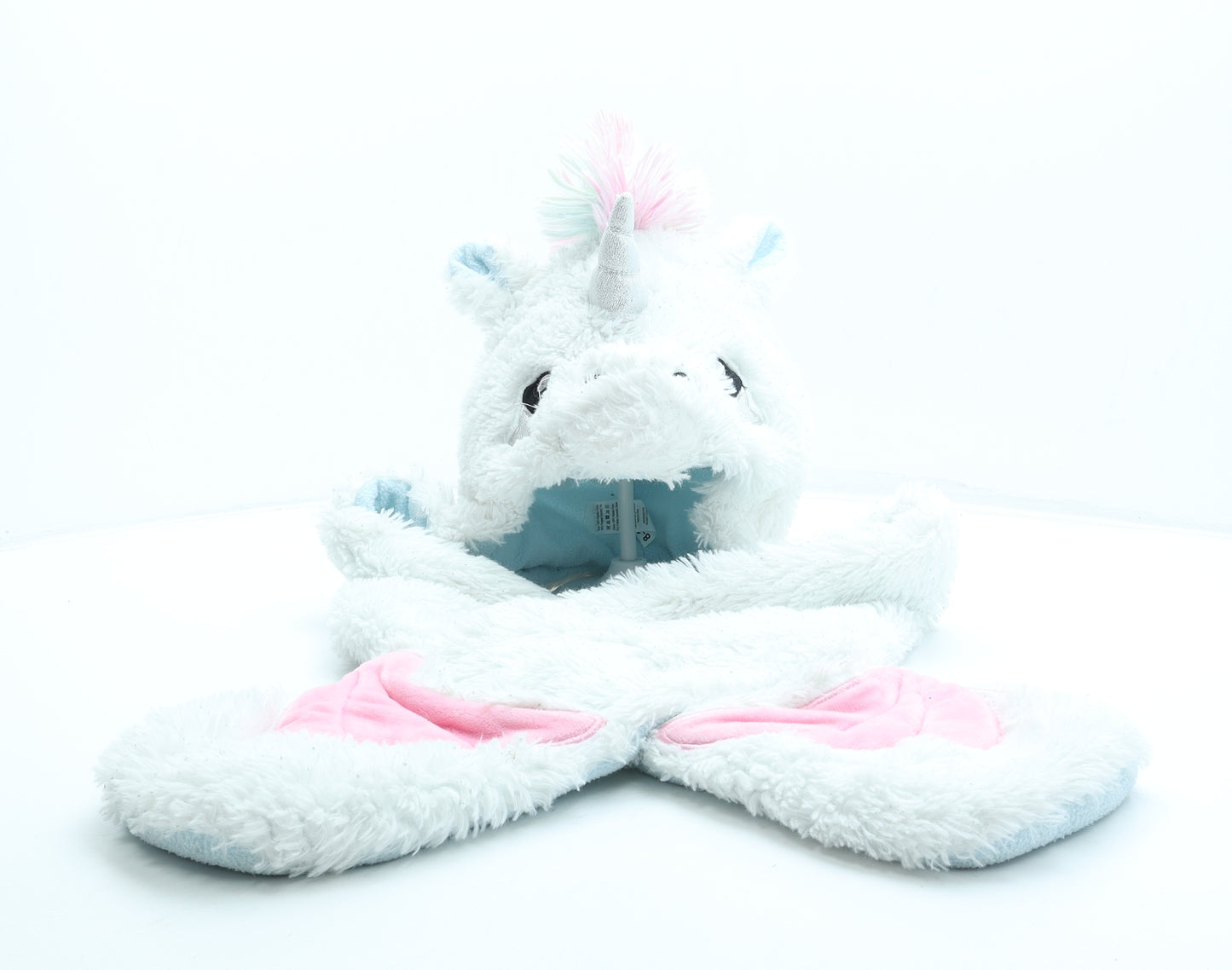 George Girls Multicoloured Geometric Polyester Bonnet One Size - Unicorn