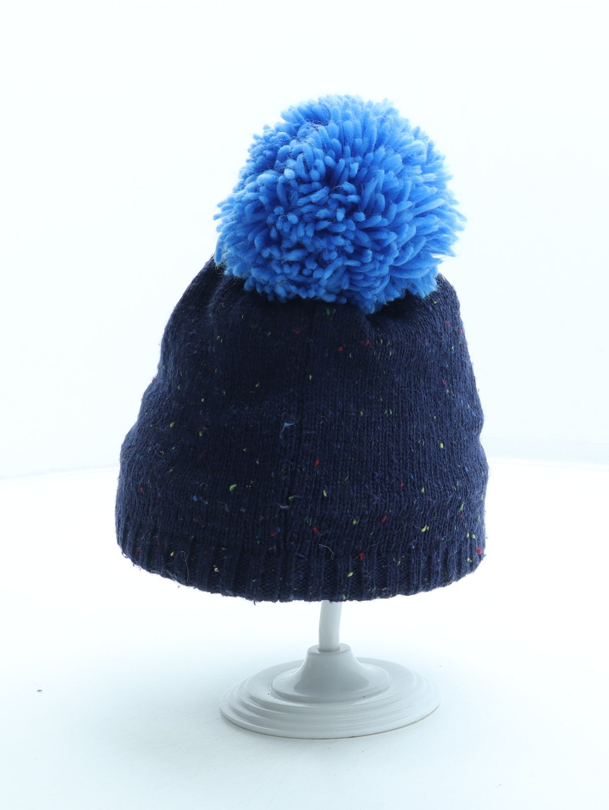 Marks and Spencer Boys Blue Acrylic Bobble Hat One Size - Thomas the Tank Engine