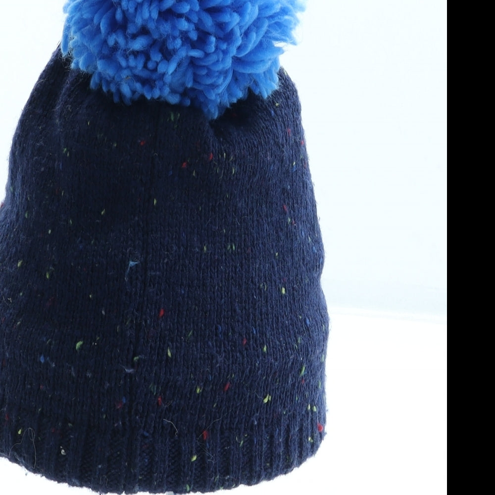 Marks and Spencer Boys Blue Acrylic Bobble Hat One Size - Thomas the Tank Engine