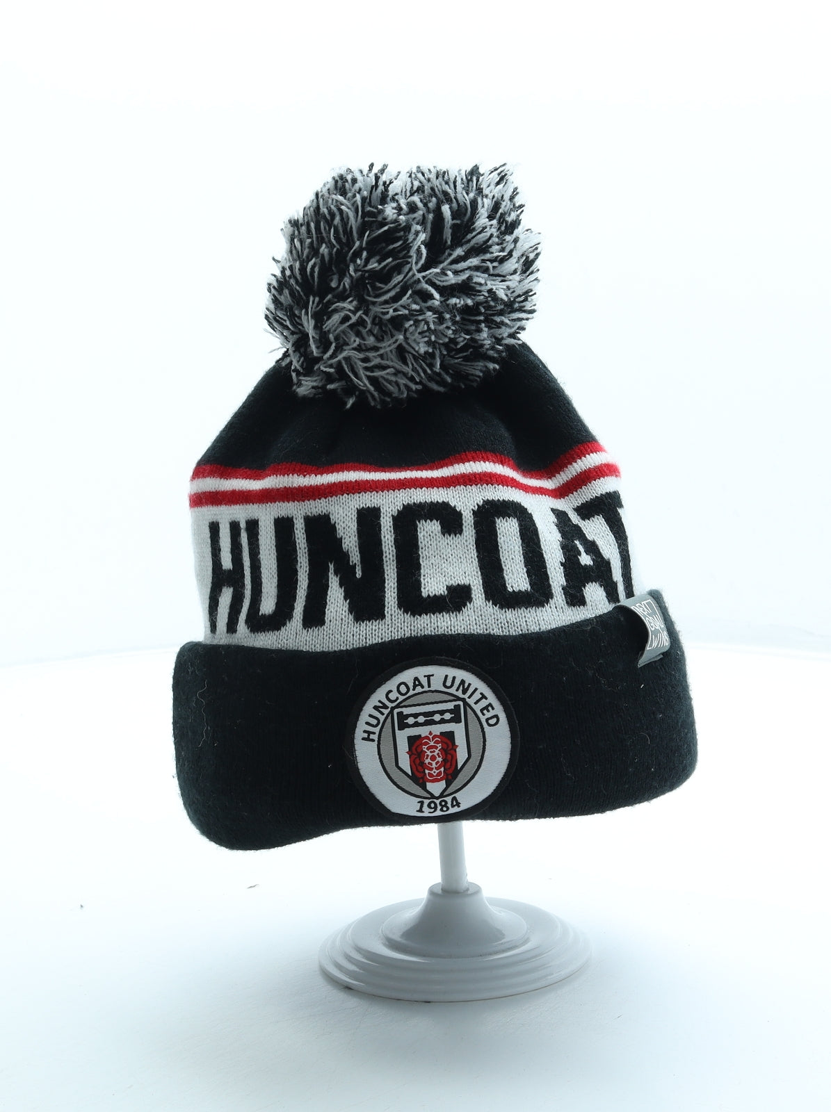 Next Goal Wins Mens Black Acrylic Beanie One Size - Huncoat United