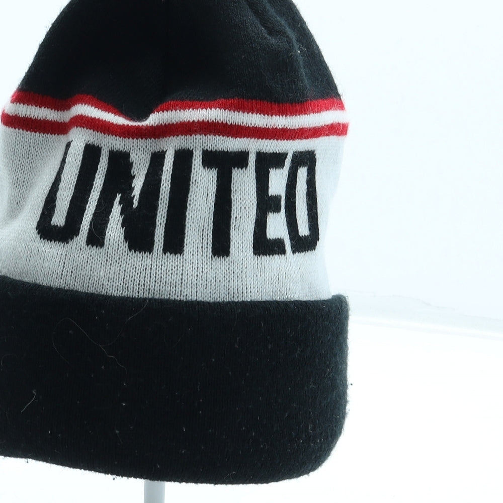 Next Goal Wins Mens Black Acrylic Beanie One Size - Huncoat United